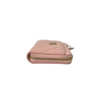 Chanel And Fragment Case Quilted CC Logo Caviar Leather Coin Pass Pink — view 5