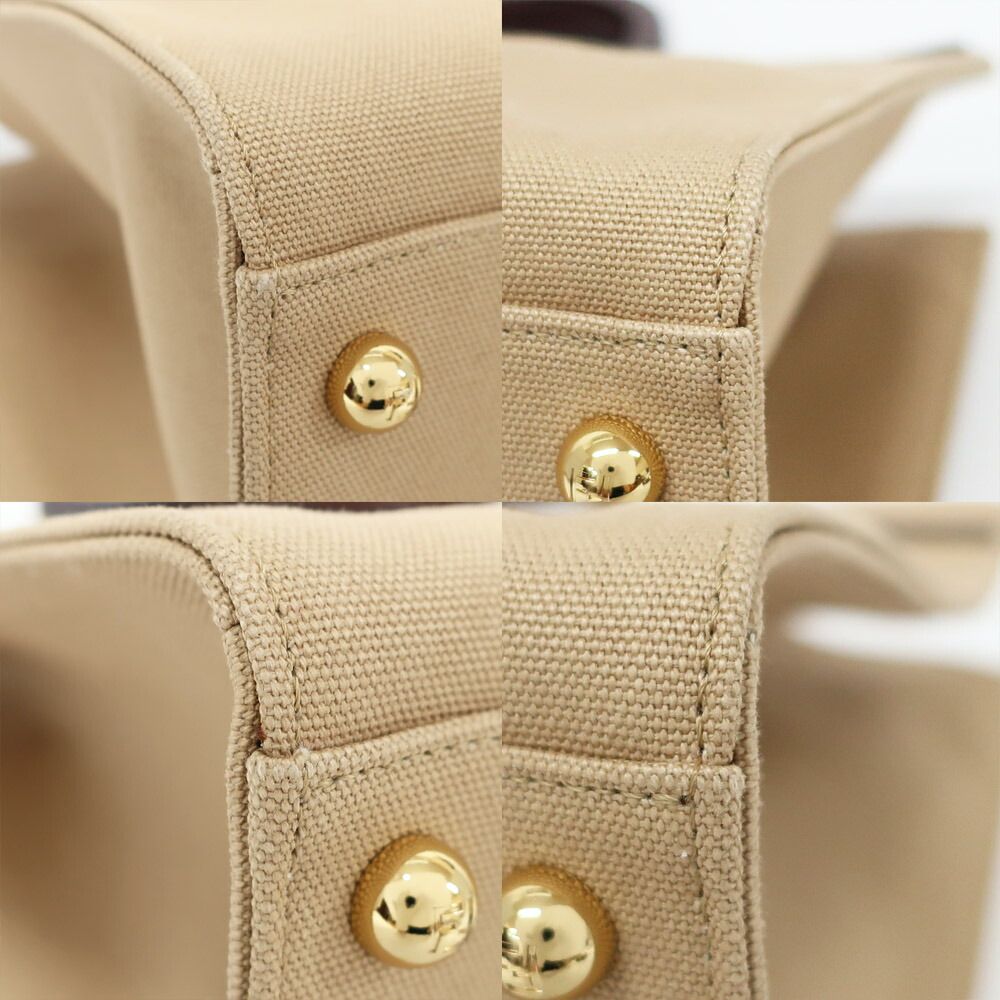 Fendi Heaven Sunshine 2-Way Shoulder Bag Beige Gold Canvas Leather — view 5