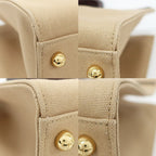Fendi Heaven Sunshine 2-Way Shoulder Bag Beige Gold Canvas Leather — view 5