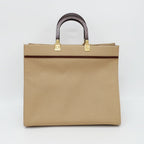 Fendi Heaven Sunshine 2-Way Shoulder Bag Beige Gold Canvas Leather — view 2