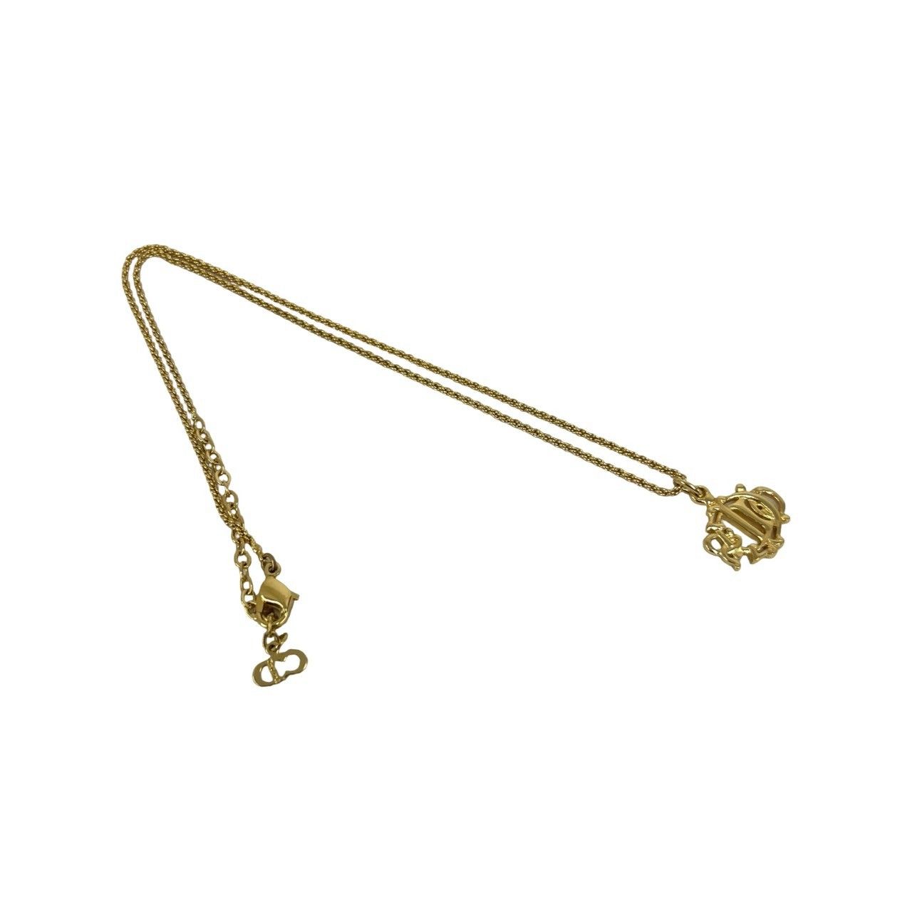 Dior Vintage Logo Pendant Gold — view 5