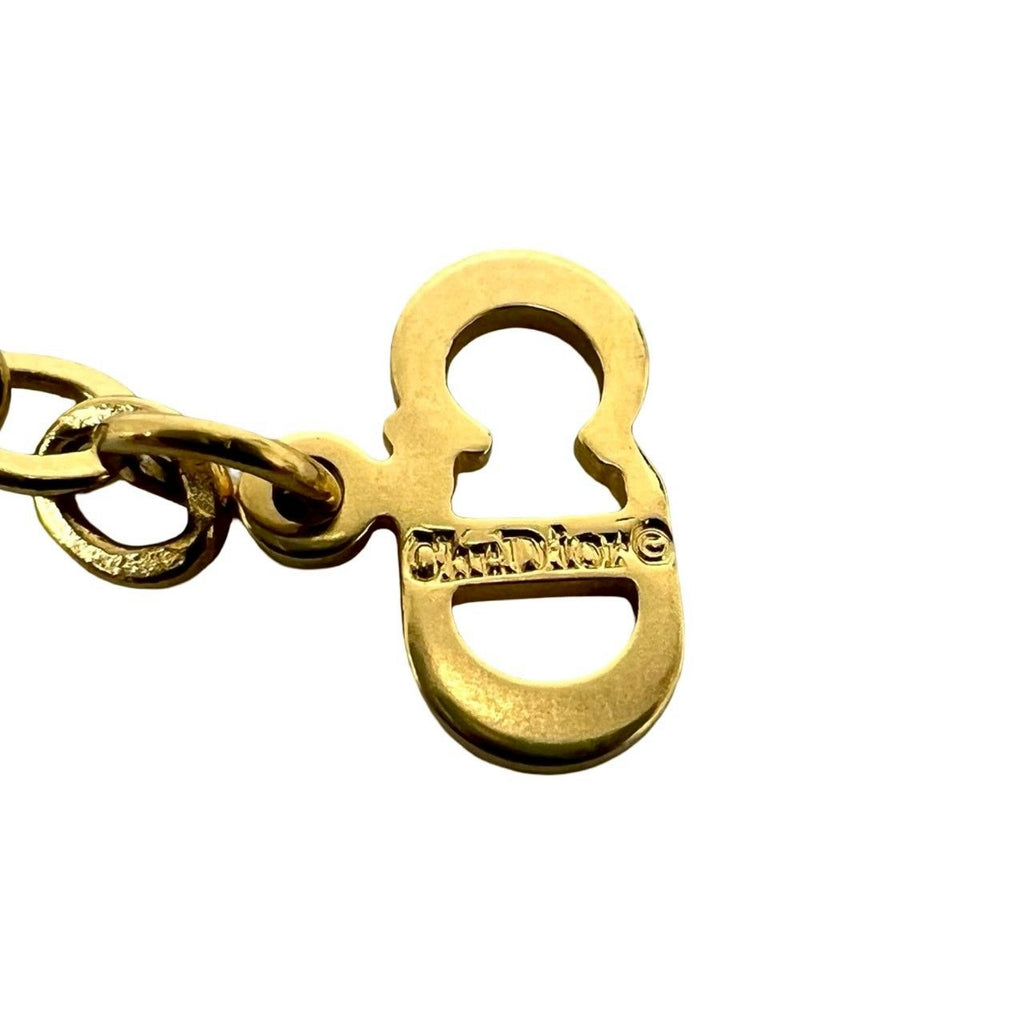 Dior Vintage Logo Pendant Gold — view 3