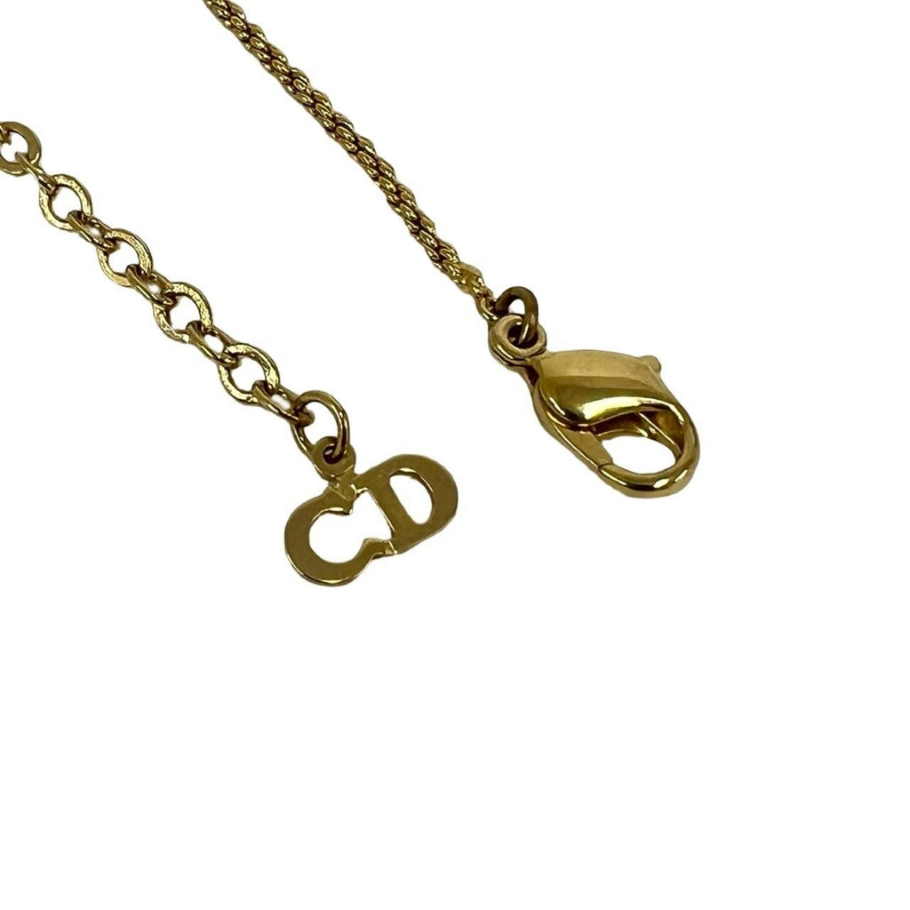 Dior Vintage Logo Pendant Gold — view 4