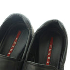 Prada Linea Rossa Slip on Leather 8.5 Black Slipper — view 4