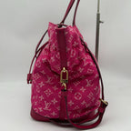 Louis Vuitton Monogram Denim Noefle Handbag Shoulder Rose Indien Pink Tote — view 3