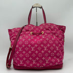 Louis Vuitton Monogram Denim Noefle Handbag Shoulder Rose Indien Pink Tote — view 4