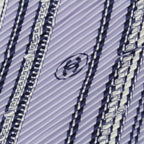 Chanel Silk CC Logo Scarf Purple — view 6
