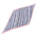 Chanel Silk CC Logo Scarf Purple