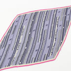 Chanel Silk CC Logo Scarf Purple — view 3