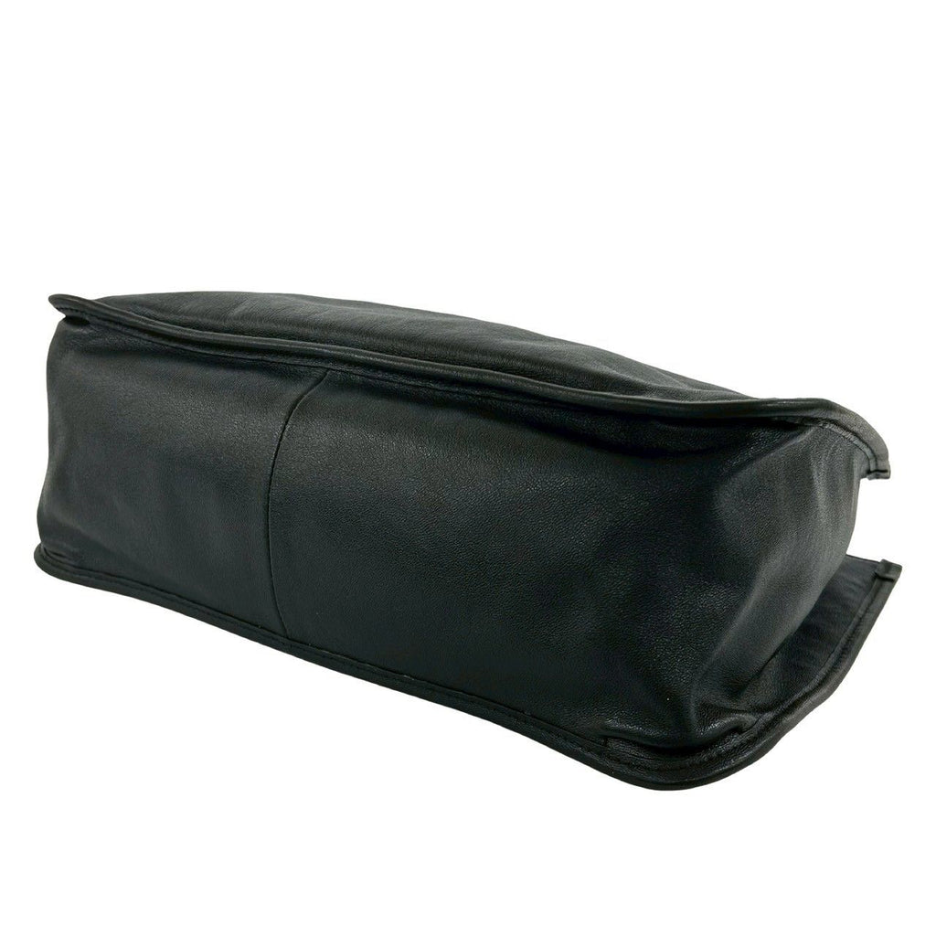 Gucci Horsebit Leather Tote Business Boston Bag Black — view 8