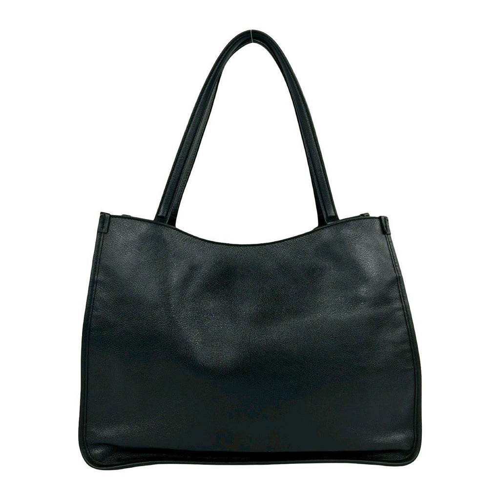Gucci Horsebit Leather Tote Business Boston Bag Black — view 3
