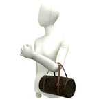 Louis Vuitton Vintage Papillon 26 Monogram Leather Mini Boston Bag Brown — view 2