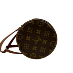 Louis Vuitton Vintage Papillon 26 Monogram Leather Mini Boston Bag Brown — view 5