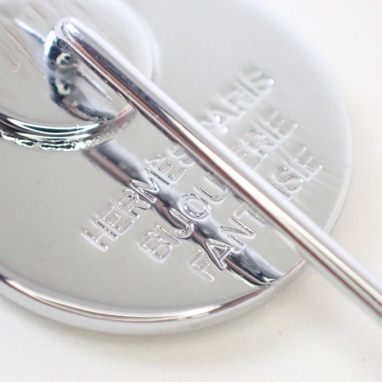 Hermes Brooch Series Silver Metal — view 5