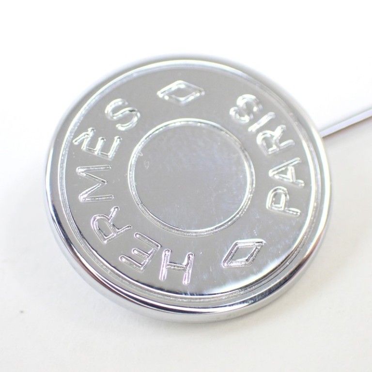 Hermes Brooch Series Silver Metal — view 3