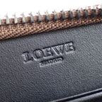Loewe Wallet Heritage Brown Leather Zip Around — view 6