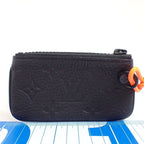 Louis Vuitton Coin Case Pochette Cles Virgil Abloh Black Taurillon Leather — view 2