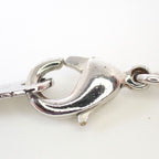 Louis Vuitton Pendant LV Necklace Silver Gold Metal Rhinestone — view 5
