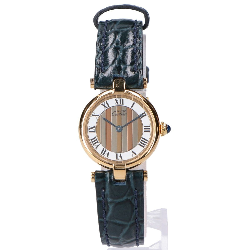 Cartier Polished 925 Must Vendeme Vermeil SM Center Trinity White Dial Quartz — view 2