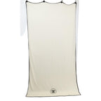 Chanel CC Logo Embroidery Cashmere Silk Scarf