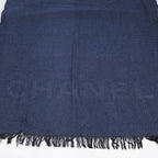 Chanel CC Logo Cashmere Silk Scarf — view 6