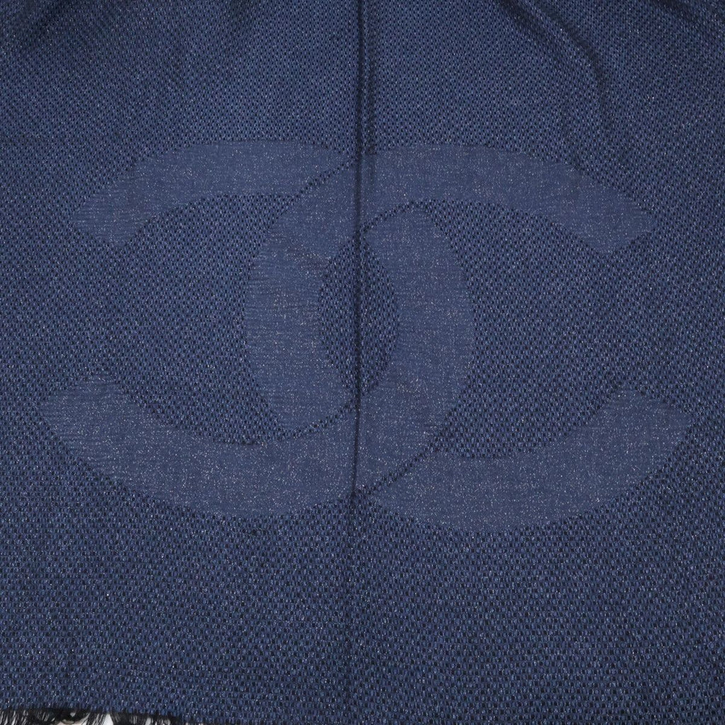 Chanel CC Logo Cashmere Silk Scarf — view 5
