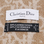 Dior Trotter Pattern Cashmere Wool Scarf — view 5