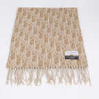 Dior Trotter Pattern Cashmere Wool Scarf — view 2