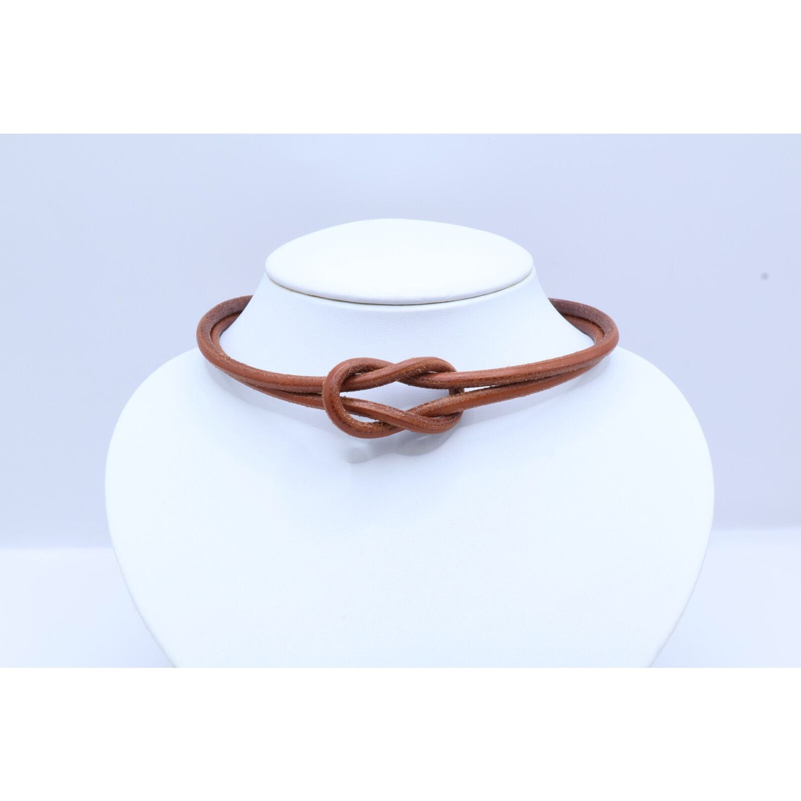 Hermes Heraku Tall Leather Necklace — view 7