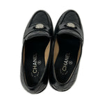 Chanel CC Logo Quilted Loafers — view 5