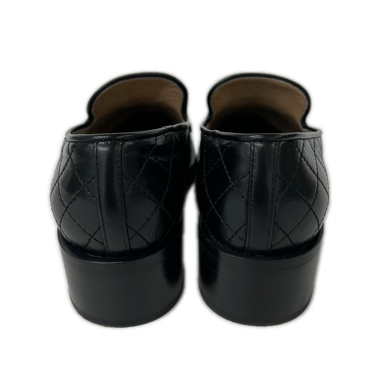 Chanel CC Logo Quilted Loafers — view 3