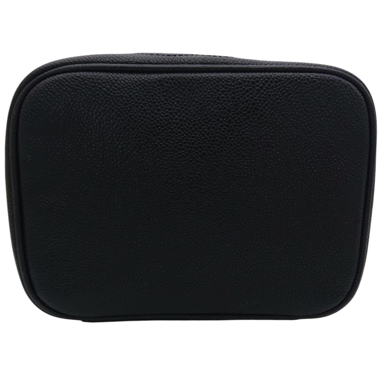 Chanel Vanity Bag Caviar Leather CC Logo Black Gold — view 7