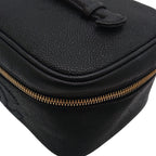 Chanel Vanity Bag Caviar Leather CC Logo Black Gold — view 9