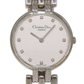 Dior Dio Bakira Stainless Steel Kuo Analog Display White Dial Watch