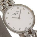 Dior Dio Bakira Stainless Steel Kuo Analog Display White Dial Watch — view 3