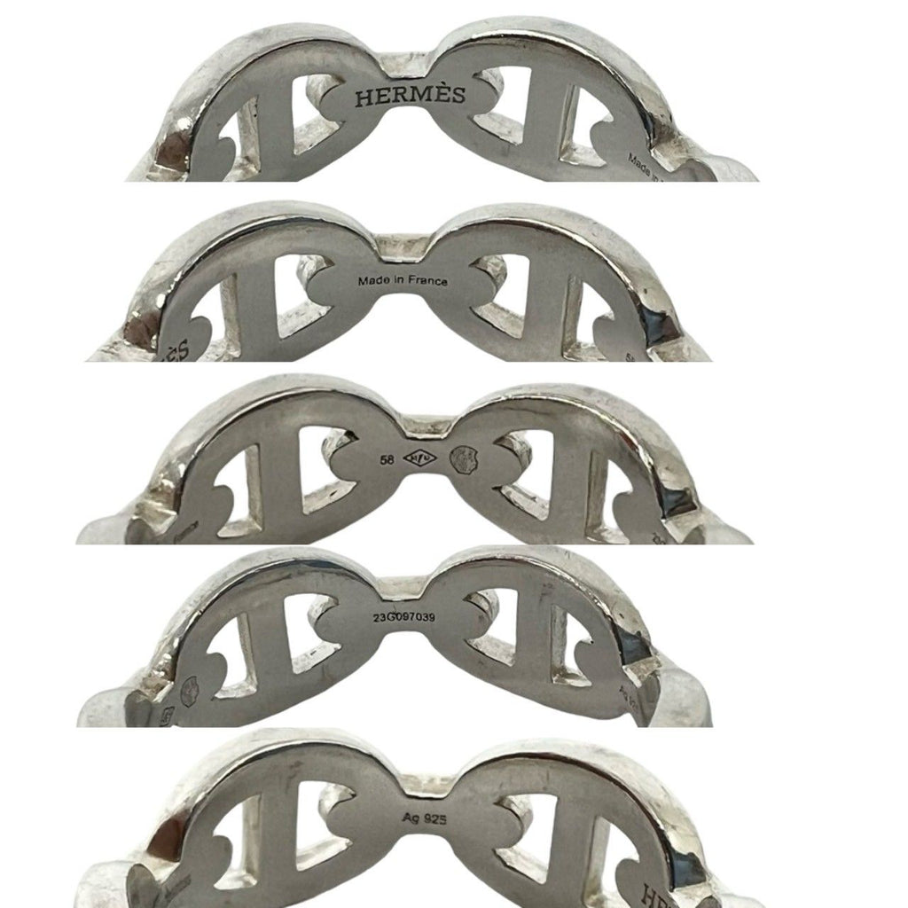 Hermes Chaine D'ancre Ring 925 Sterling Silver — view 3