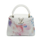 Louis Vuitton Ten Arty Capucines Raisal 2-Way Shoulder Bag White Gold Leather