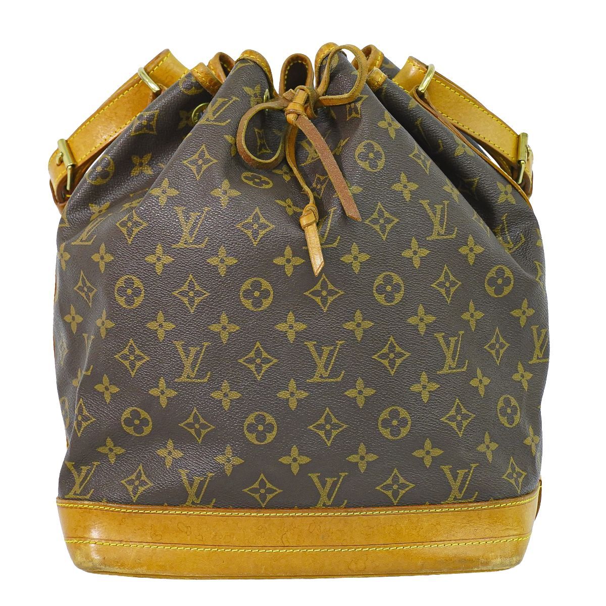 Louis Vuitton LV Noe Monogram Shoulder Bag Brown