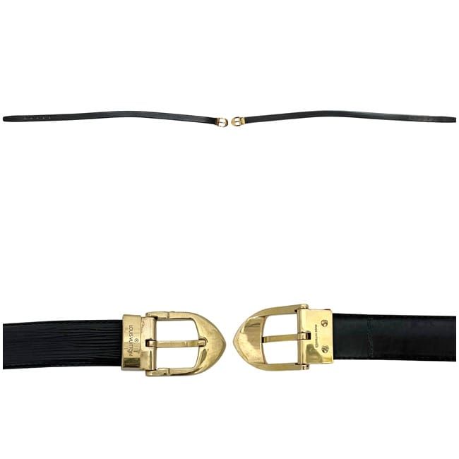 Louis Vuitton Belt Ceinture Classic Black Noir Epi Waist 88 cm 30 — view 2