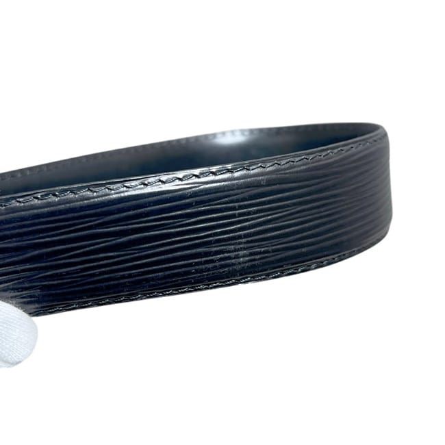 Louis Vuitton Belt Ceinture Classic Black Noir Epi Waist 88 cm 30 — view 8
