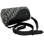 Dior Shoulder Bag Saddle Lola Navy Blue Canvas Leather — view 7