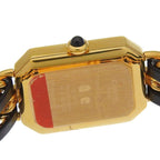 Chanel Premier S Gold Plated Leather Kuo Analog Display Black Dial Watch — view 5