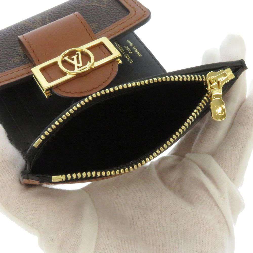 Louis Vuitton Trifold Wallet Monogram Reverse Portefeuille Dauphine Compact — view 7