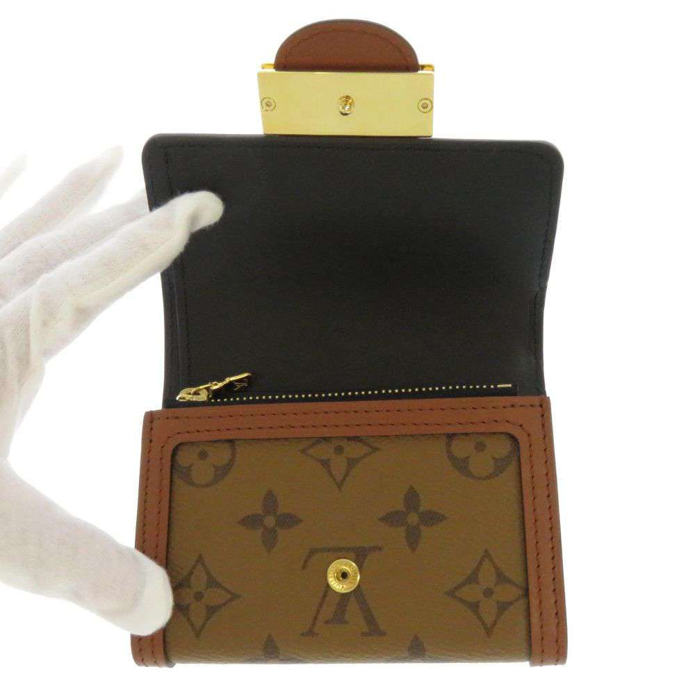 Louis Vuitton Trifold Wallet Monogram Reverse Portefeuille Dauphine Compact — view 4