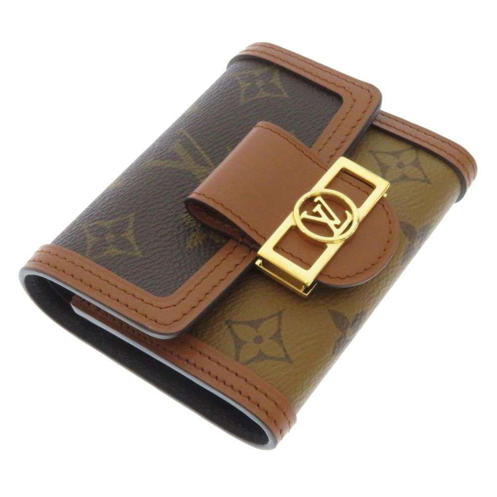 Louis Vuitton Trifold Wallet Monogram Reverse Portefeuille Dauphine Compact — view 2
