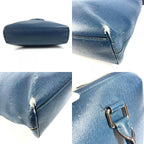 Louis Vuitton Shoulder Bag Grigori Taiga Leather Ocean Blue — view 7