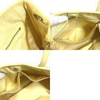 Dior Shoulder Bag Cannage Quilted Logo Leather Yellow — view 9