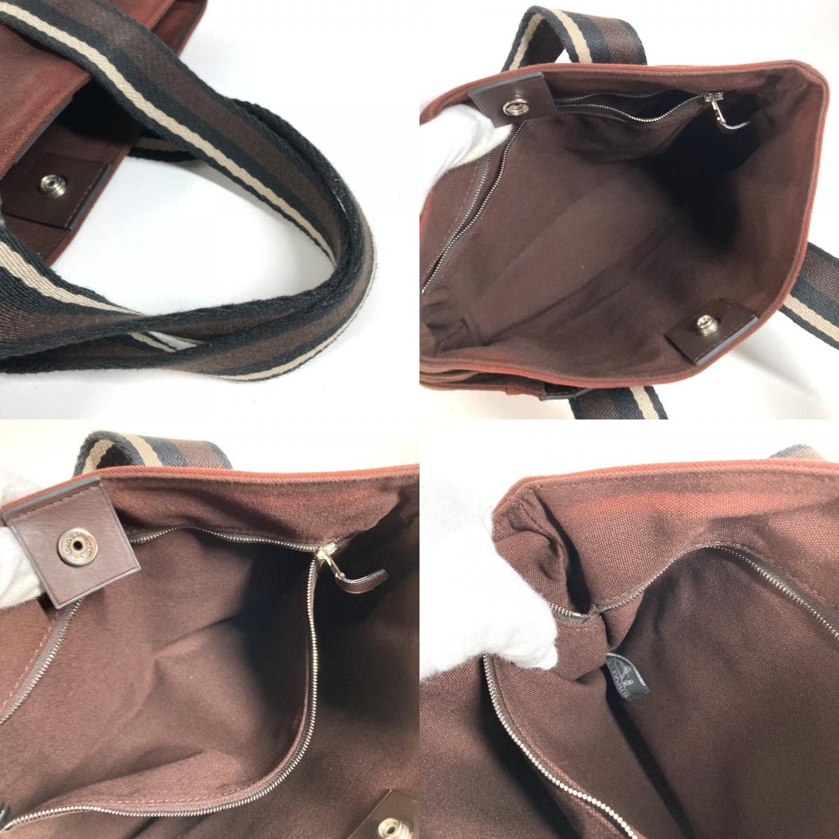 Hermes Tote Troca Horizontal PM Cotton Brown — view 9