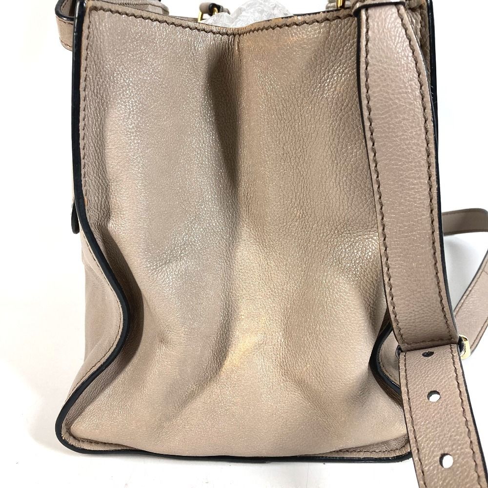 Prada Tote Leather Beige — view 4