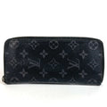 Louis Vuitton Wallet Zippy Vertical Monogram Eclipse Canvas Black
